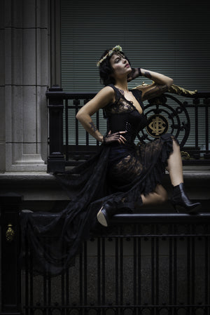 dark cully bustier
