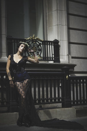dark cully bustier